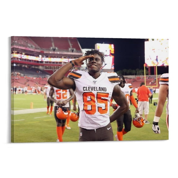 David Njoku Football Player Poster Canvas Wall Art Prints Poster Gifts Photo Picture Painting Posters Room Decor Home Decorative 20x30inch(50x75cm)