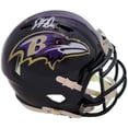 thumbnail image 1 of David Ojabo Autographed Baltimore Ravens Black Speed Mini Helmet Beckett BAS QR 206132, 1 of 2