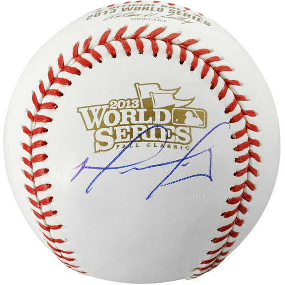 David Ortiz Boston Red Sox Autographed World Series Logo Baseball - Fanatics Authentic Certified