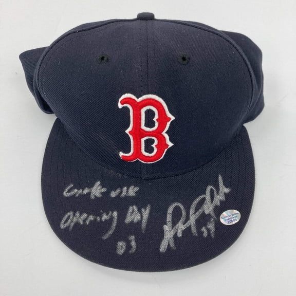 David Ortiz Boston Red Sox Debut Game Used Signed Hat JSA COA First Game Red Sox