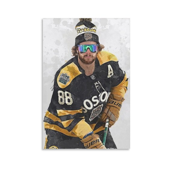 David Pastrnak Poster 2 Canvas Poster Wall Art Picture Prints Hanging Photo Gift Decor Home Posters Artworks 16x24inch(40x60cm)