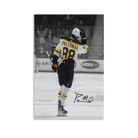 David Pastrnak Signed Poster Wall Art Picture Painting Poster Canvas Print Posters Artworks Bedroom Living Room Decor 12x18inch(30x45cm)