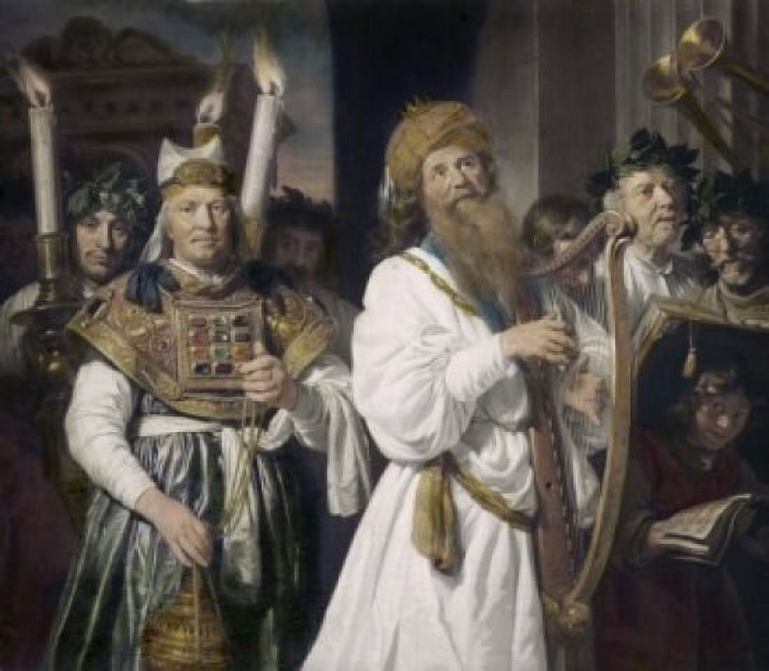 David Plays the Harp Before Saul SD 1674 Jan Debray (1627-1679 Dutch) Canvas Art - Jan Debray (24 x 36)