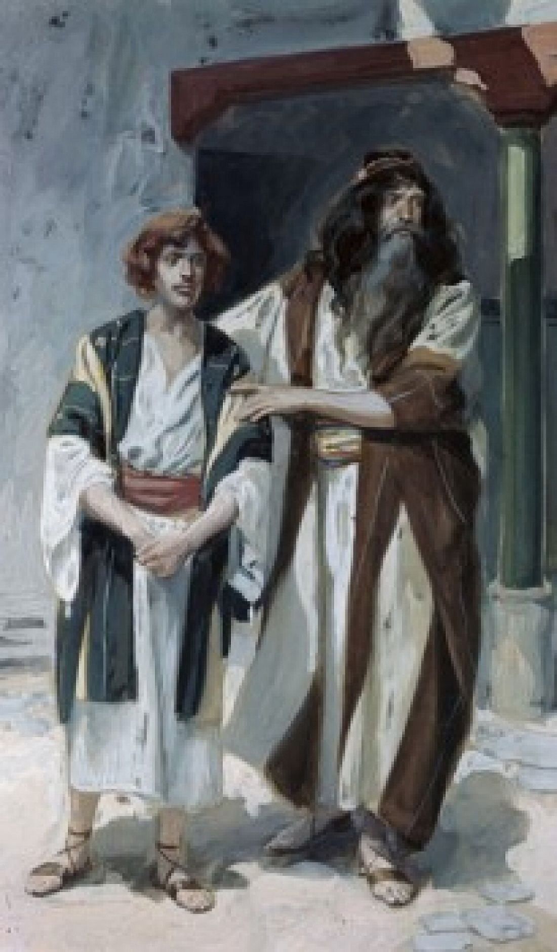 David Presented to Samuel James J Tissot (1836-1902French) Jewish Museum New York USA Canvas Art - James Tissot (24 x 36)