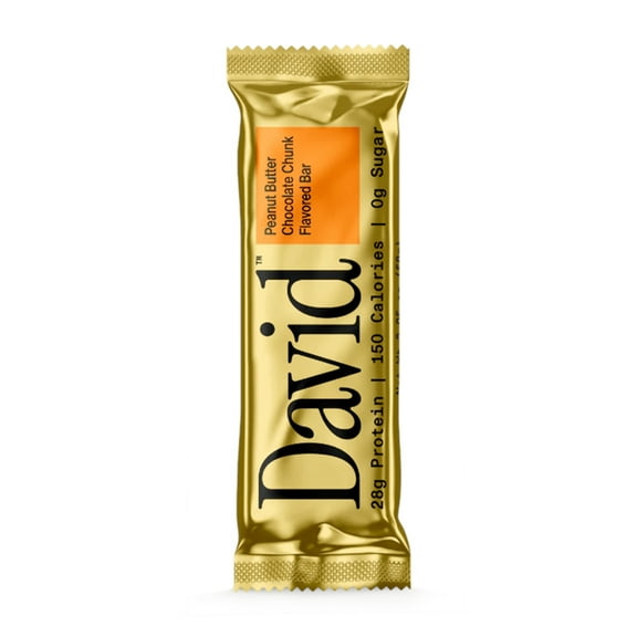 David Gold High Protein Bars, Peanut Butter Chocolate Chunk, 28g Protein - 1ct