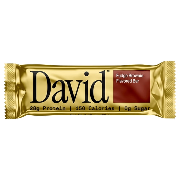 David High Protein Bars, Fudge Brownie, 28g Protein