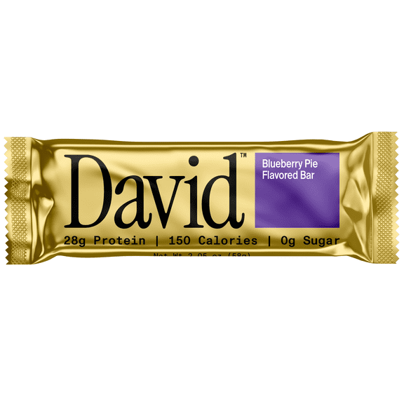 David Gold High Protein Bars, Blueberry Pie, 28g Protein - 1ct