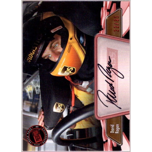 David Ragan Card 2012 Press Pass Autographs Red #PPADR1