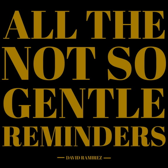 David Ramirez - All The Not So Gentle Reminders - Music & Performance - CD