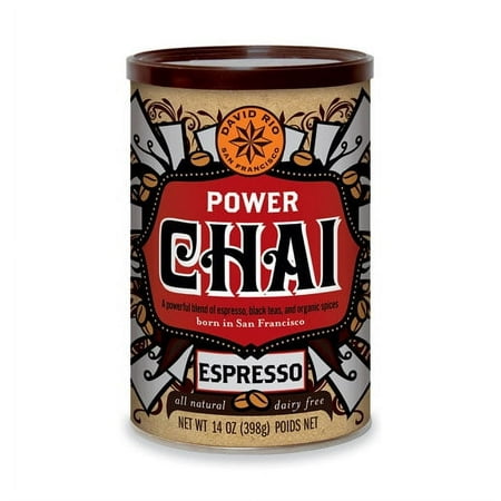 David Rio Power Chai Espresso, Powdered Tea, 14 Oz