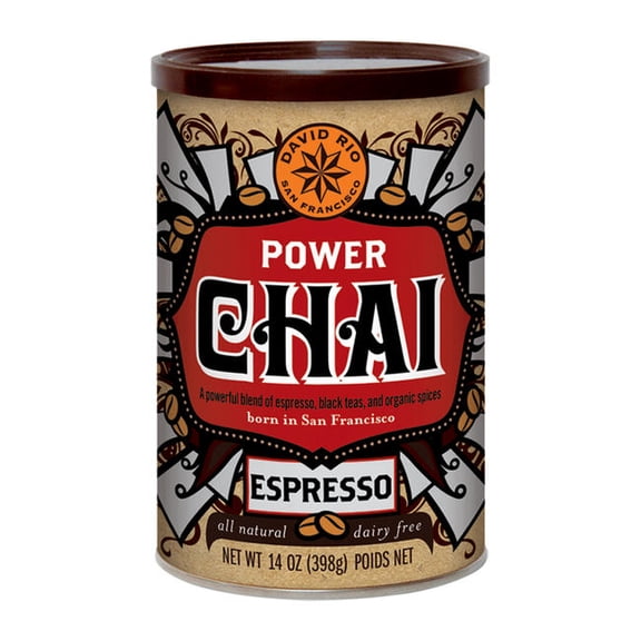 David Rio Power Chai Espresso Powdered Tea cs 6/14 oz
