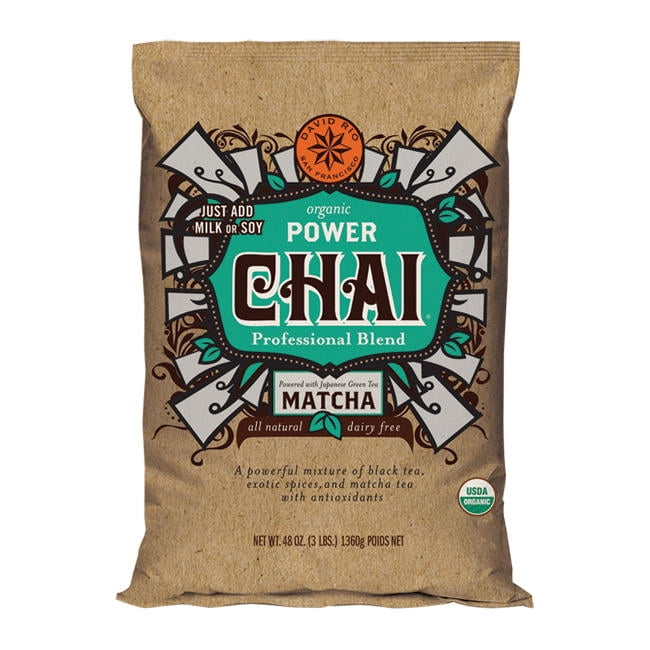 David Rio Power Chai Matcha Powdered Tea cs 4/3 lb