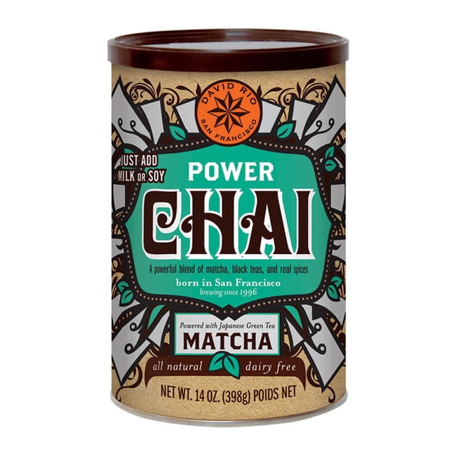 David Rio Power Chai Matcha Powdered Tea cs 6/14 oz