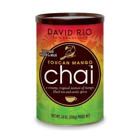 David Rio Toucan Mango Chai, Powdered Tea, 14 Oz