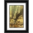 thumbnail image 1 of David Roberts 2x Matted 18x24 Black Ornate Framed Art Print 'The Theater, Petra', 1 of 2