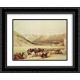 thumbnail image 1 of David Roberts 2x Matted 24x20 Black Ornate Framed Art Print 'Approach to Mount Sinai', 1 of 2