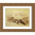 thumbnail image 1 of David Roberts 2x Matted 24x20 Gold Ornate Framed Art Print 'Ascent to the Summit of Mount Sinai', 1 of 2
