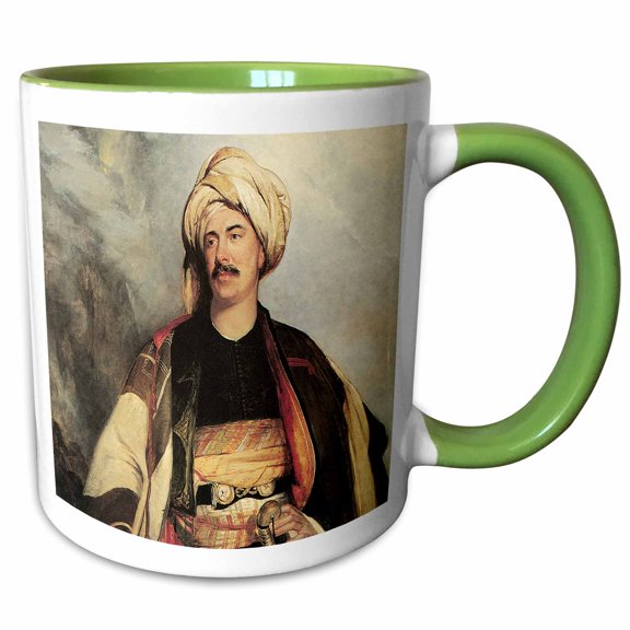 3drose, David Roberts Esq. in the Dress in Wore in Palestine by Robert Scott Lauder, 11oz Two-tone Green Mug