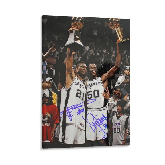David Robinson And Tim Duncan Canvas Poster Artworks Picture Print Poster Wall Art Painting Canvas Gift Decor Home Posters Decorative 24x36inch(60x90cm)