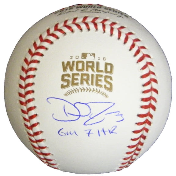 David Ross Signed Rawlings Official 2016 World Series MLB Baseball w/Gm 7 HR