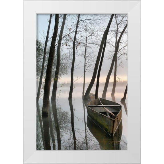 David, Rui 11x14 White Modern Wood Framed Museum Art Print Titled - Serene Dawn