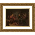 thumbnail image 1 of David Ryckaert III 24x19 Gold Ornate Framed and Double Matted Museum Art Print Titled - Interior of a Cobbler's Shop (C. 1650), 1 of 4