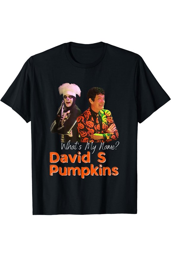 David S Pumpkins Skeleton Funny Skit Men Clothing Spellout T-Shirt , Vintage T-Shirt