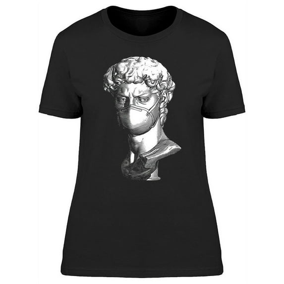David Sculpture And Mask T-Shirt Women -Image by Shutterstock, Female Small