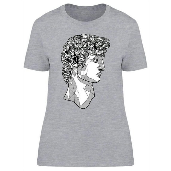 David Sculpture Bust T-Shirt Women -Image by Shutterstock, Female Large