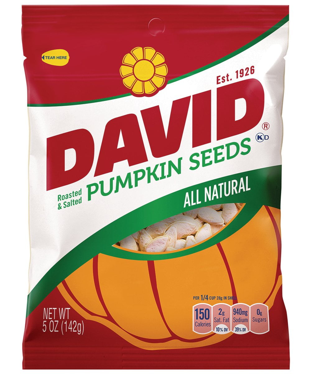 David Seeds Pumpkin Seeds, 5-Ounce Bags (Pack of 12) - Walmart.com