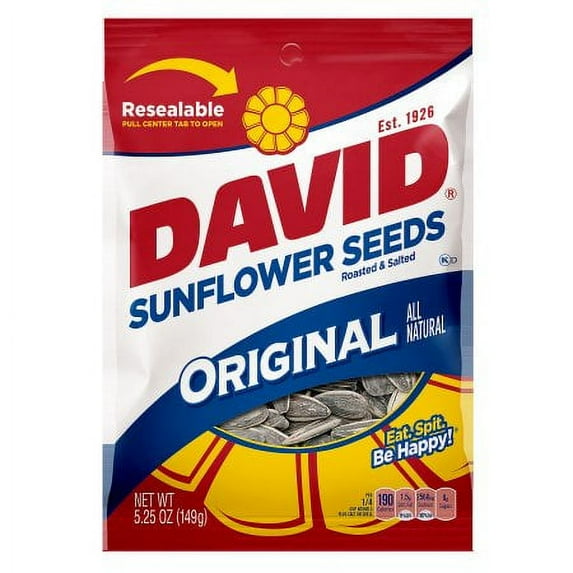 David Seeds Sunflower Seeds Original - 5.25oz (Pack of 10)