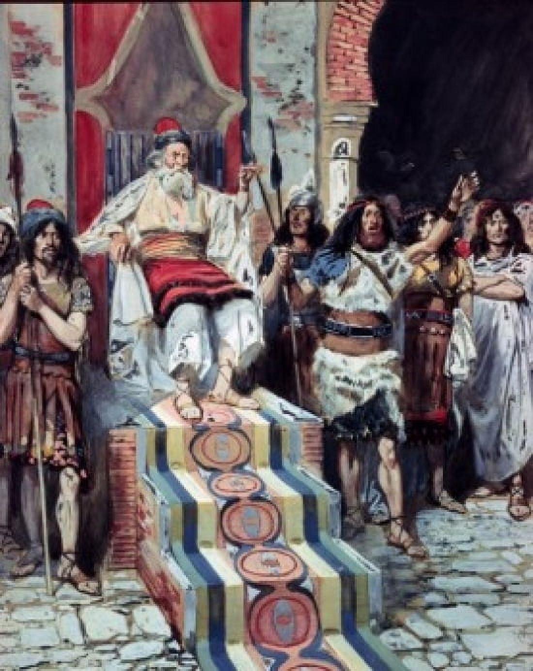 David Sees the Messenger Arrive James Tissot (1836-1902 French) Jewish Museum New York USA Canvas Art - James Tissot (24 x 36)