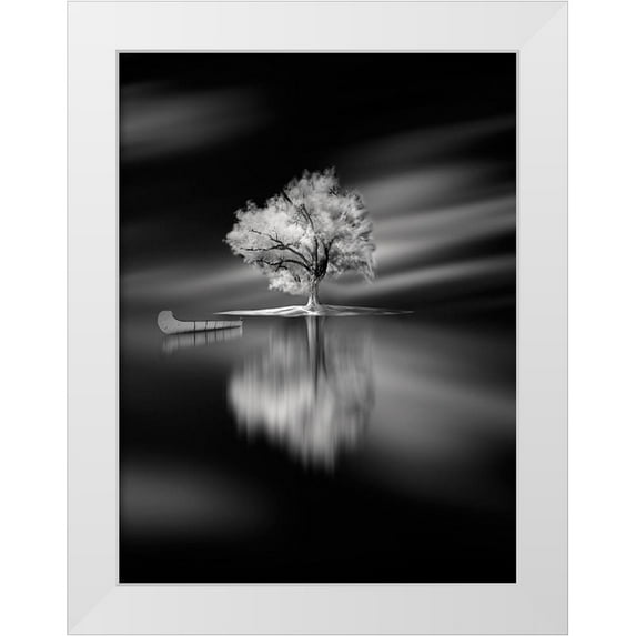 David Senechal Photographie 12x14 White Modern Wood Framed Museum Art Print Titled - Quiet