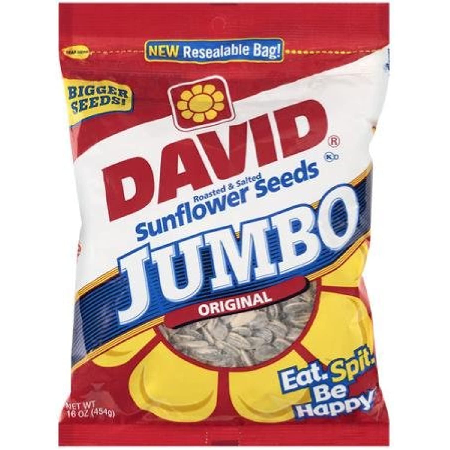 David Sunflower Seed In Shell Jumbo, 16 Ounce (3 Pack)