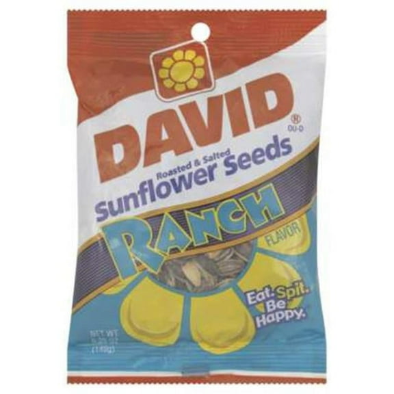 David Sunflower Seeds Ranch 5.25 Oz - Pack of 12