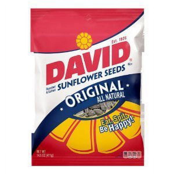 David Sunflower Seeds Roasted and Salted 14.5 oz. (Pack of 2) - Walmart.com