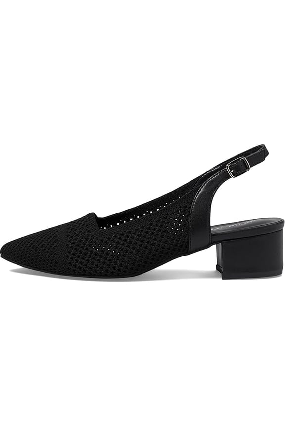 Women's Glenna Stretched Fabric Slingback Pump Sandals - Black