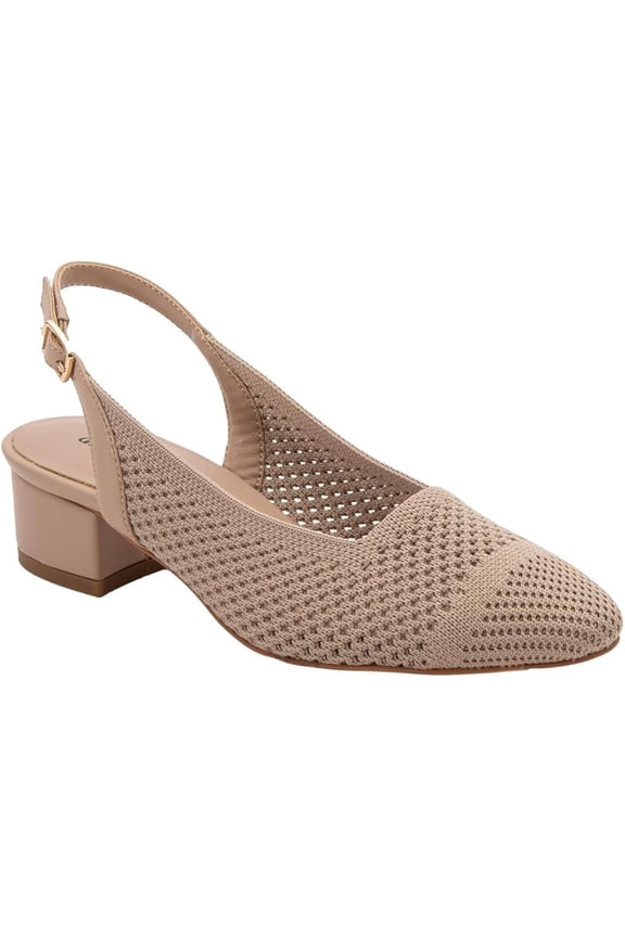 Women's Glenna Stretched Fabric Slingback Pump - Taupe