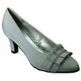 thumbnail image 1 of David Tate Women's Stardust Dress Pumps Silver Satin 6 WW, 1 of 6