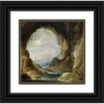 thumbnail image 1 of David Teniers The Younger 12x12 Black Ornate Wood Framed Double Matted Museum Art Print Titled: Vista from a Grotto (Early 1630s), 1 of 5