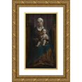 thumbnail image 1 of David Teniers The Younger 15x24 Gold Ornate Framed and Double Matted Museum Art Print Titled - Madonna and Child, 1 of 4