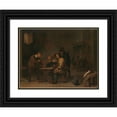thumbnail image 1 of David Teniers The Younger 18x15 Black Ornate Wood Framed Double Matted Museum Art Print Titled - The Gamblers (C. 1640), 1 of 5