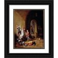 thumbnail image 1 of David Teniers The Younger 19x24 Black Ornate Framed Double Matted Museum Art Print Titled: A Guard Room, 1 of 5