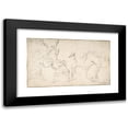 thumbnail image 1 of David Teniers The Younger 24x16 Black Modern Framed Museum Art Print Titled - Studies of Hounds (17th Century), 1 of 1