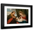 thumbnail image 1 of David Teniers The Younger 24x18 Black Modern Framed Museum Art Print Titled - Madonna and Child with St. Ludwig of Toulouse, 1 of 5
