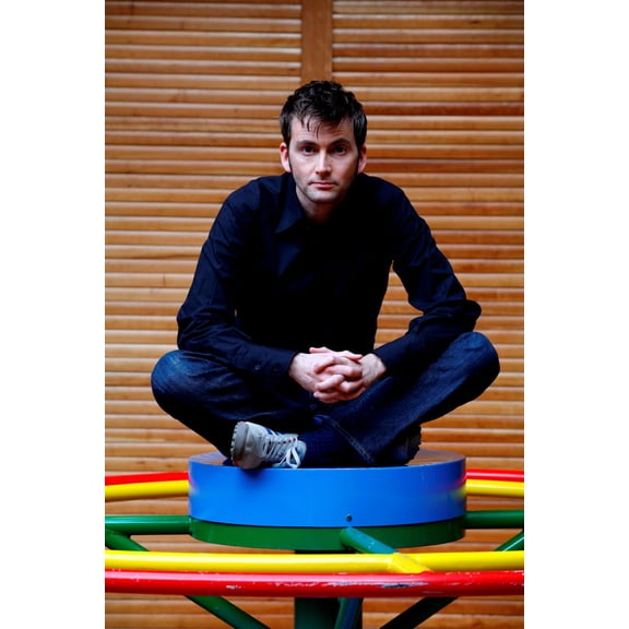 David Tennant poster Table 12x16 Print on Metal Sign 12in x 16in Square Adults Best Posters