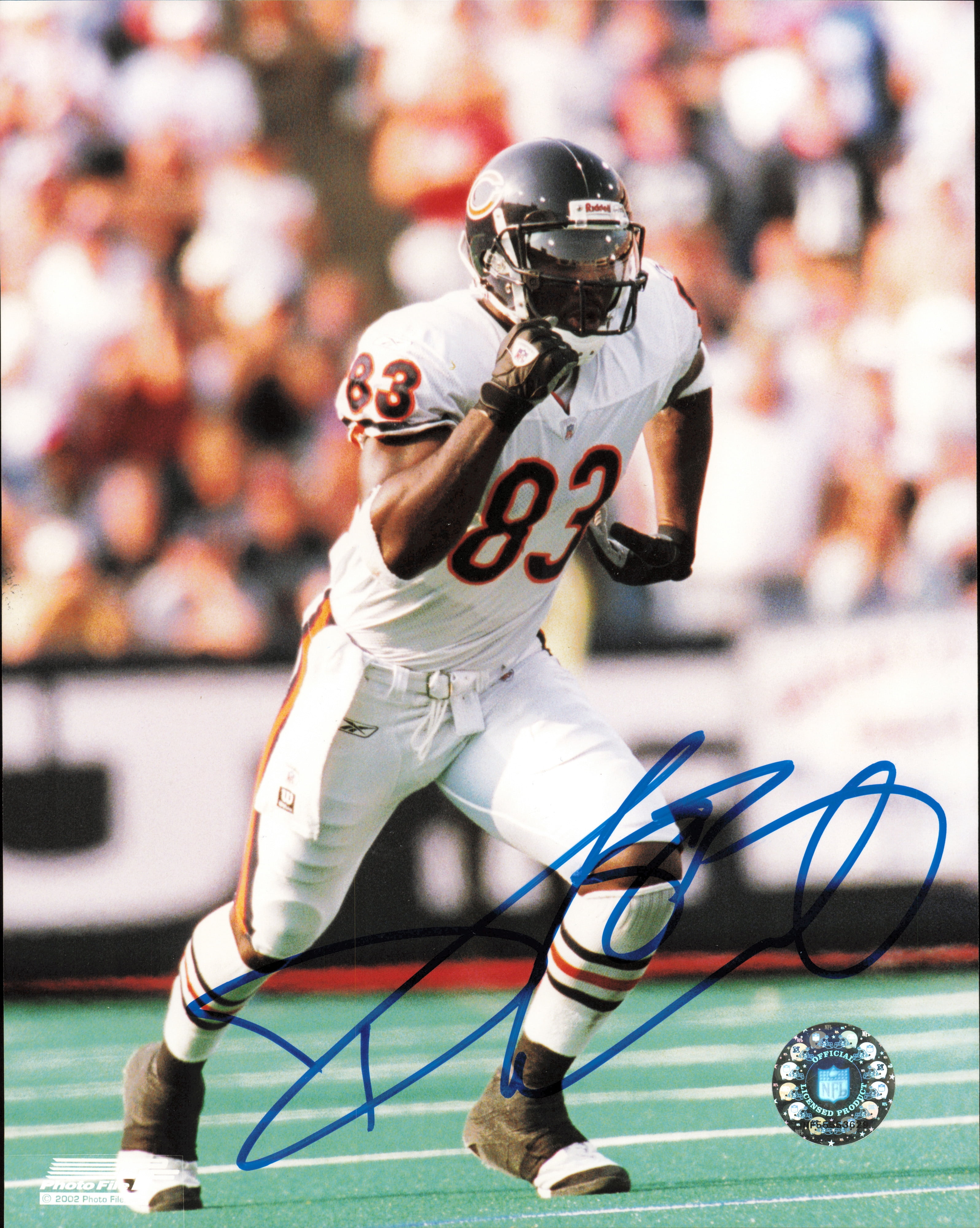David Terrell Autographed 8x10 Photo Chicago Bears SKU #257334 ...