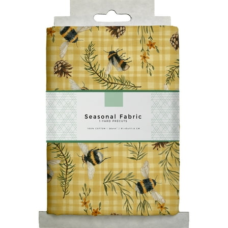 David Textiles 44" x 1 Yard Cotton Bee Story Precut Fabric, Multicolor