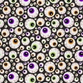 thumbnail image 1 of David Textiles 21" x 18" Cotton Eyeballs Precut Fabric, Black, 1 of 2