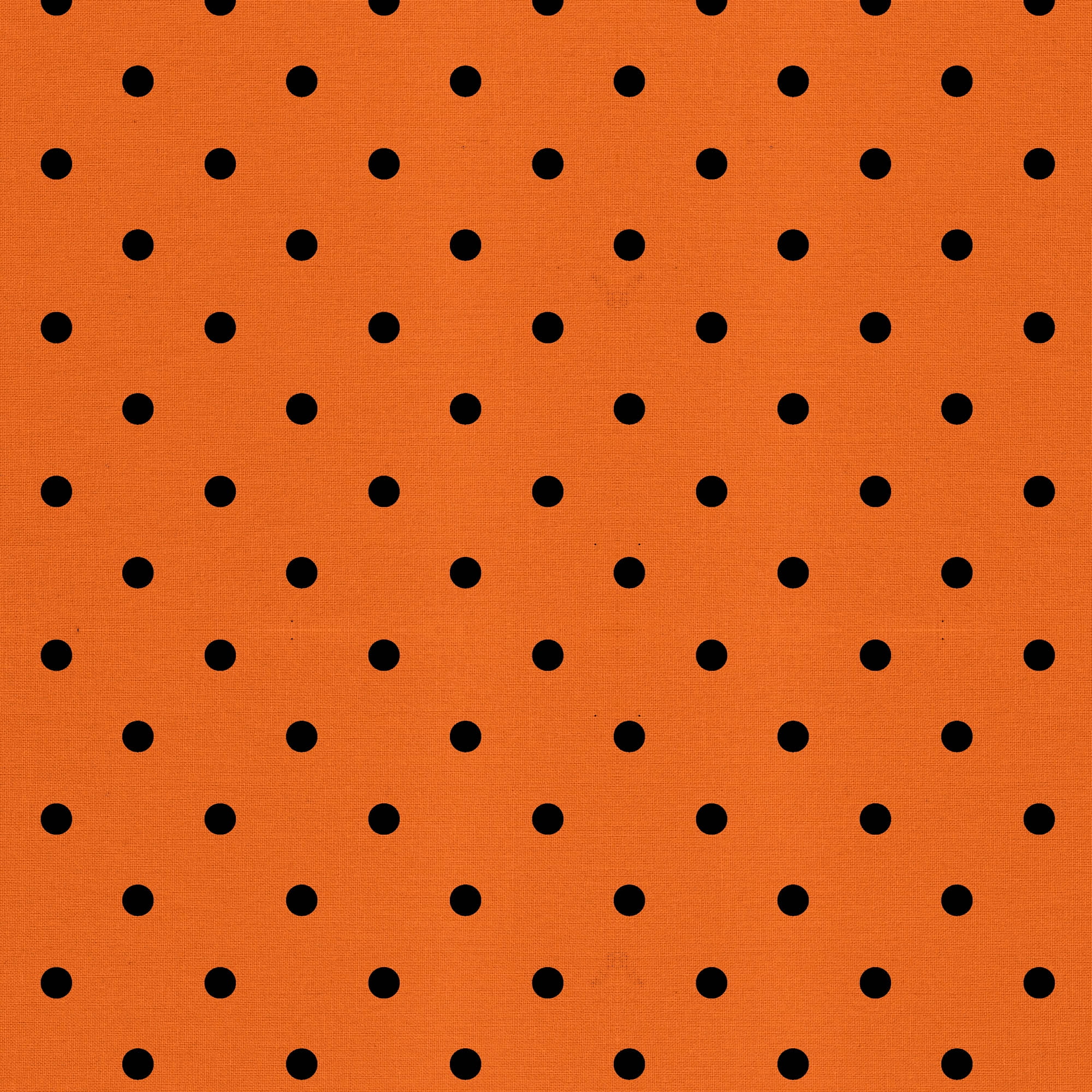 David Textiles 21" x 18" Cotton Halloween Dots Precut Fabric, Orange